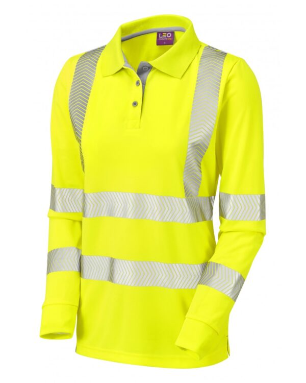 Ethical HighViz Performance+ Women's Sleeved Polo Shirt